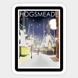 Hogsmeade at Night Sticker